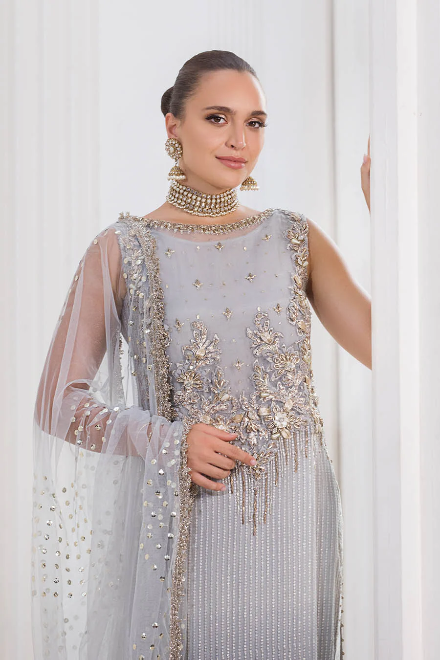 Shimming Ginger Chiffon | P-282 | KHUDABAKSH