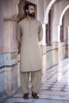 Kameez Shalwar Blended | 2PW25-09-Beige | Maria B