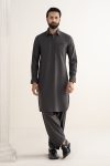kameez Shalwar Blended | 2PSS26-07-Cobalt Grey | Maria B