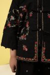 Embroidered Dobby Lawn | EA26-13-Black-2-4 | Maria B
