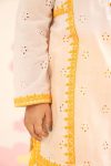 Embroidered Lawn | EF25-66R1-White and Yellow-2-4 | Maria B