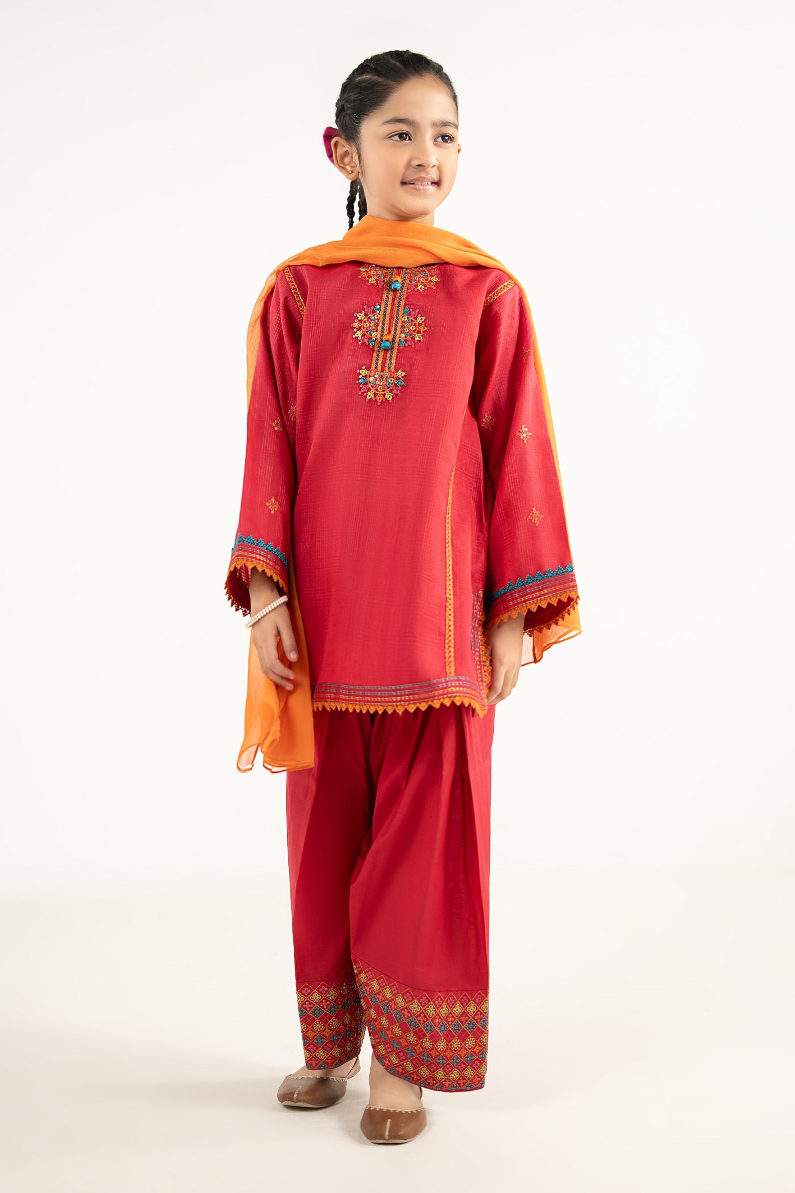 Embroidered Cotton | EF26-03-Pink-2-4 | Maria B