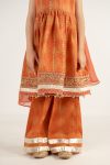Embroidered Lawn | EF26-07-Orange-2-4 | Maria B