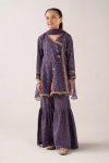 Embroidered Lawn | EF26-25-Purple-2-4 | Maria B