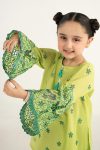 Embroidered Lawn Suit | EF26-30-Green-2-4 | Maria B