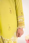 Embroidered Lawn | EF26-45-Neon Green-2-4 | Maria B