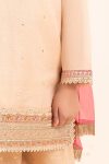 Embroidered Masoori Yarn Dyed | EF26-04-Peach-4-6 | Maria B