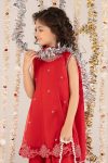Embellished Organza | EF26-16-Red-2-4 | Maria B