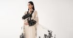 Embroidered Chiffon Suit | EF26-13-Off White | Maria B