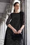Embroidered Organza | EF26-23-Black | Maria B