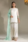 Crinkle Chiffon hand-embroidered | P-294 | Khuda Baksh
