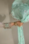 Crinkle Chiffon hand-embroidered | P-294 | Khuda Baksh