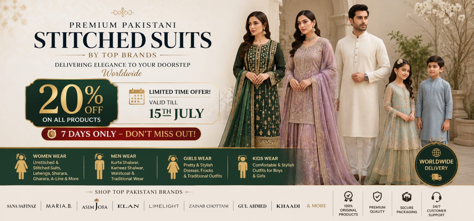 Alifsay.com Pakistani Clothes online Store